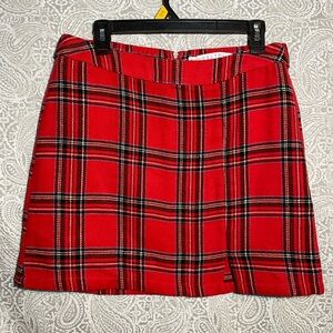 Tinseltown plaid skirt